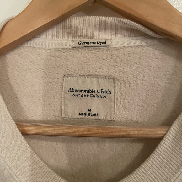 Abercrombie and Fitch Women's Tie-Dye Cutoff Crew Sweatshirt - Picture 2 of 2